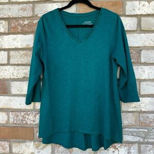 Chico’s the ultimate tee Turquoise Tunic Top